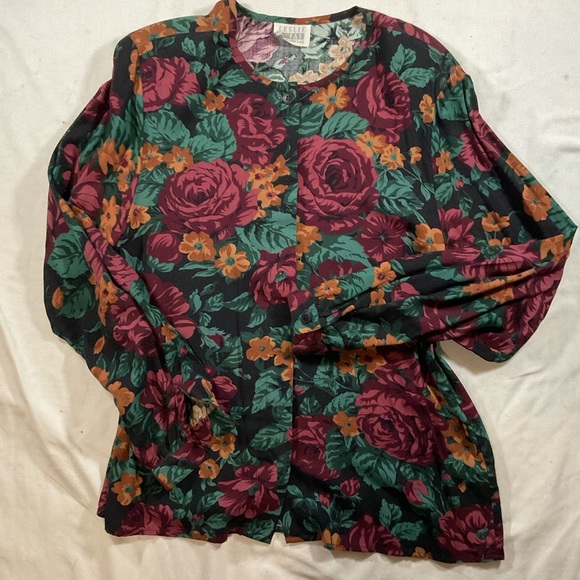 VINTAGE | LESLIE FAY Floral Skirt Set | 14 - Picture 4 of 11